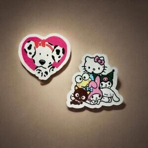 Sanrio Iron On Patch Set - Spottie Dottie Dalmatian & Hello Kitty And Friends